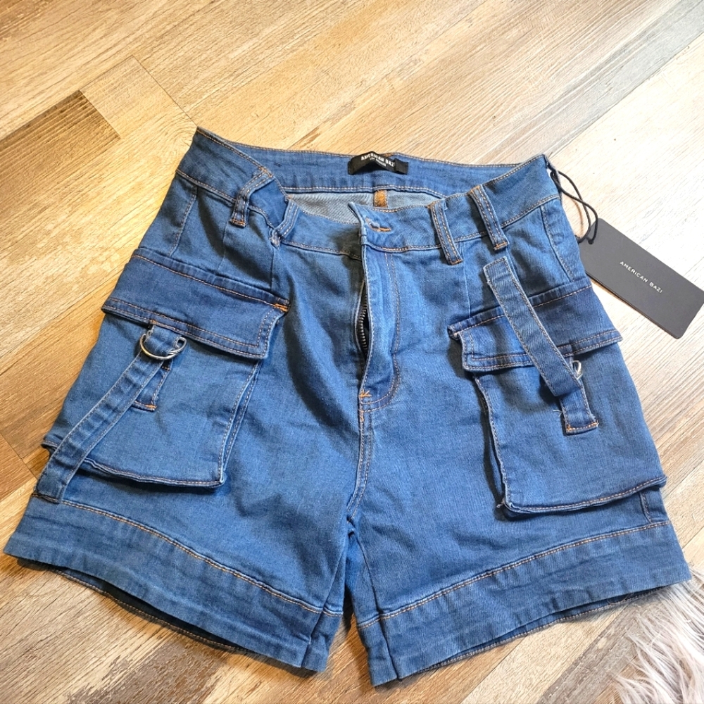 Akira Sexy Cargo Denim Shorts
